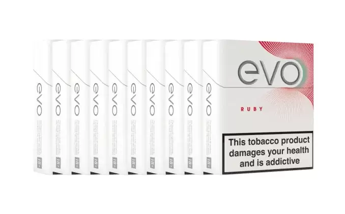 Ploom EVO Tobacco Sticks Ruby x 10 (Carton) (200 Sticks)
