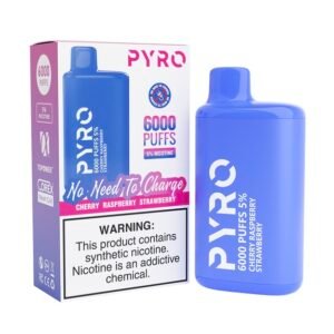 PYRO 6000 PUFF Cherry Raspberry Strawberry