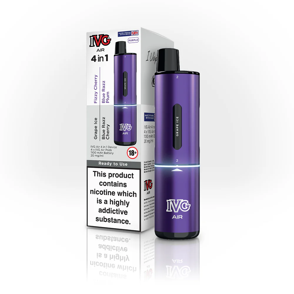 IVG AIR 4 IN 1 PURPLE STARTER KIT - Image 2
