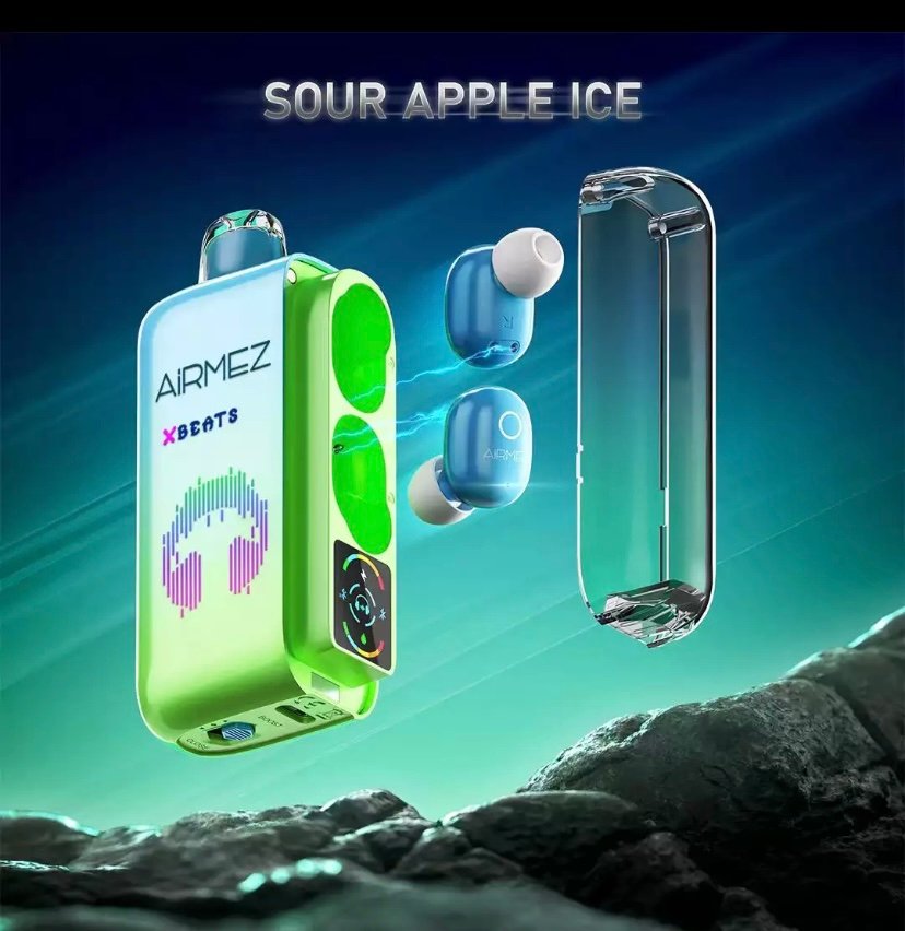 Airmez Xbeats 40000 Puffs – Sour Apple Ice