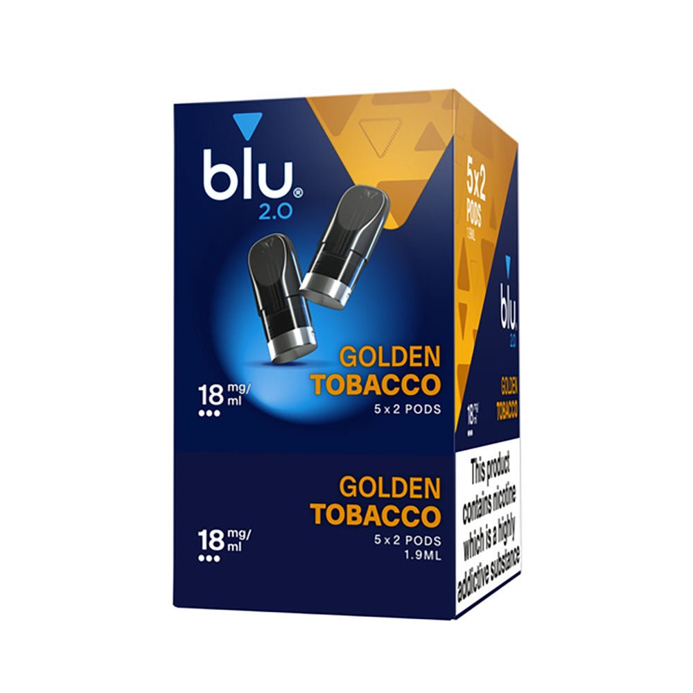 Blu 2.0 Golden Tobacco E Liquid Pods - 5 Boxes - Image 2