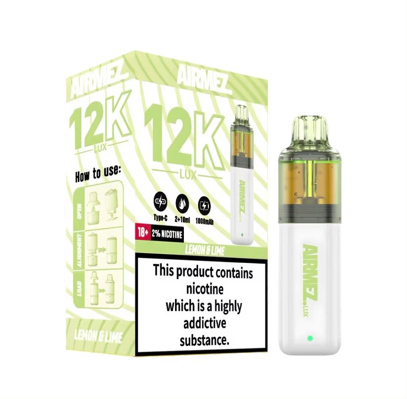 Airmez Lux 12K Lemon &. Lime Prefilled Vape Kit - Image 2